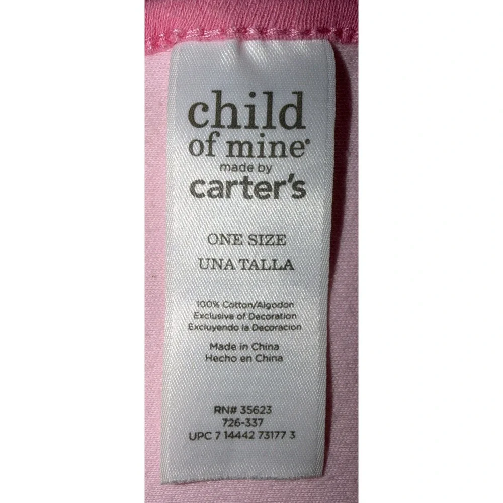 Carter's Child Mine Pink Spots‎ Giraffe Baby Girl Receiving Blanket 26x28